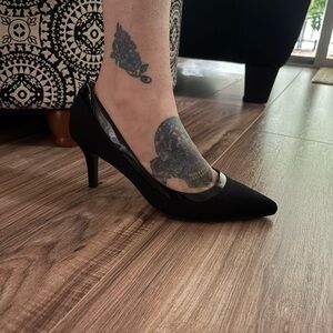 Life Stride Black Heels with Comfort Features